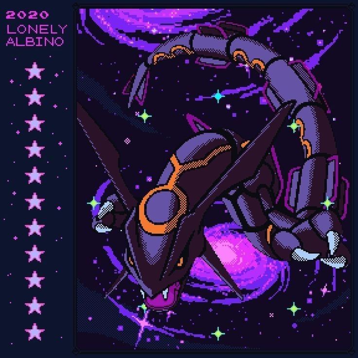 Foto de rayquaza violeta